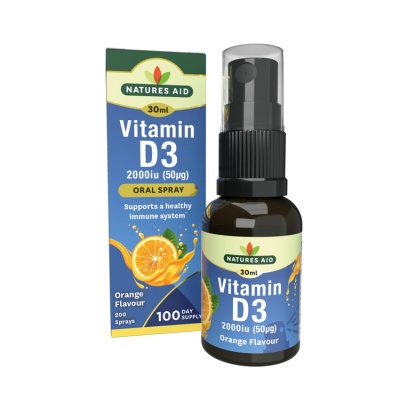 Natures Aid Vitamin D3 (2000iu) Oral Spray 30ml